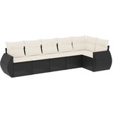  The Living Store Vrtna sedežna garnitura 6-delna z blazinami črna poli ratan - Vrtna Sedežna Garniture, (21446651) | Shoptok.si