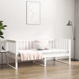  Dnevni krevet bez madraca bijeli 90 x 190 cm masivna borovina | shoptok.hr