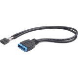 Gembird CC-U3U2-01 USB 2 to USB 3 interni kabl 9-pinski USB 2.0 na 19-pinski Slike