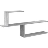 vidaXL Stenska polica Siva Sonoma 122 x 18 x 60 cm Inženirski les, (5000307287) | Shoptok.si