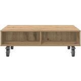  Stolić sa kotačima Umjetnički hrast 90 x 50 x 30 cm | Eponuda.com