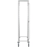 vidaXL Kuhinjski voziček za 16 pladnjev 38x55x163 cm nerjavno jeklo | Shoptok.si