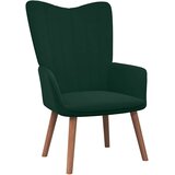  Stolica za opuštanje s osloncem za noge tamnozelena baršunasta | shoptok.hr