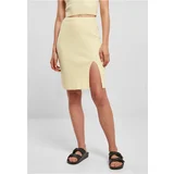 UC Ladies Women's ribbed skirt soft yellow