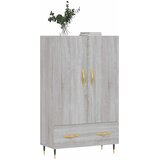  Visoka komoda siva boja hrasta 69,5x31x115 cm konstruirano drvo | shoptok.hr