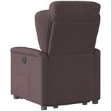  Naslonjač na podizanje tamnosmeđi od tkanine | shoptok.hr