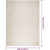  Tepih ZIZUR 240 x 340 cm s izgledom jute unutarnji i vanjski | shoptok.hr