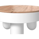 Bessagi Home Klubska Miza Gabrielle, Bela, Barva Hrasta | Shoptok.si