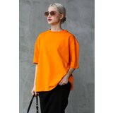 Madmext T-Shirt - Orange - Oversize Cene