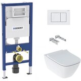 Geberit KOGEGESSD30W smyle square wc školjka s podometnim splakovalnikom duofix 458.103.00.1 Delta30 Cene