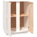  Komoda bijela 60 x 35 x 80 cm od masivne borovine | shoptok.hr