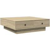 vidaXL Klubska mizica sonoma hrast 90x90x28 cm iverna plošča | Shoptok.si