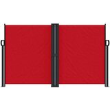  Zložljiva stranska tenda rdeča 140x1000 cm | Shoptok.si