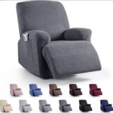INF Raztegljiva prevleka za počivalnik, prevleka za enosedežni kavč iz mehkega poliestra DarkGrey, (21538734) | Shoptok.si