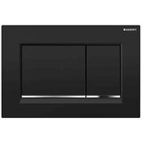 Geberit aktivirna tipka za 2-količinsko splakovanje Sigma30, mat črna, sijajni krom, 115.883.14.1 | Shoptok.si