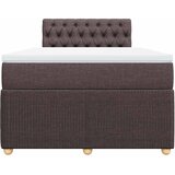  Krevet box spring s madracem tamnosmeđi 120 x 190 cm od tkanine | shoptok.hr