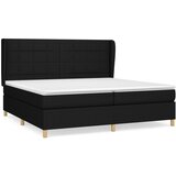 The Living Store Box spring postelja z vzmetnico črn 200x200 cm blago - Box Spring Postelja, (21503596) | Shoptok.si