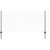 Euro ograda s postom 10 x 1 m Čelik premazan PVC-om Siva Mreža | shoptok.hr