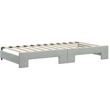 Dnevni krevet na razvlačenje svjetlosivi 100x200 cm baršunasti | shoptok.hr