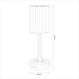  LED punjiva dodirna stona lampa SIMPLE LED/1W/5V 3000-6000K 2400 mAh zadimljena | Eponuda.com