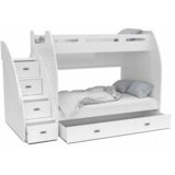  Dječji krevet na kat Zuzia s ladicama 200*120 cm - bijeli | shoptok.hr