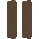  Uzglavlje s ušima tamnosmeđe 203x16x78/88 cm od tkanine | shoptok.hr