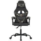  Vrtljiv gaming stol črno in kamuflažno umetno usnje, (20699273) | Shoptok.si
