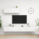  3-dijelni set TV ormarića bijeli od konstruiranog drva | shoptok.hr