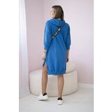 Kesi Hooded dress with a longer back marine | Shoptok.si
