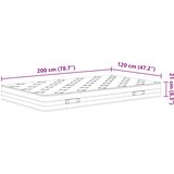  Madrac s oprugama bonnell srednji 120 x 200 cm | shoptok.hr