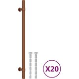  Ročaji za omarico 20 kosov bronasti 224 mm nerjaveče jeklo, (21830027) | Shoptok.si