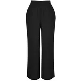 Trendyol Curve Black Wideleg Woven Trousers