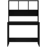  Radni stol s policama crni 102 x 45 x 148 cm konstruirano drvo | Eponuda.com