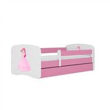 HAPPYKIDS Dječji krevet Dreamy princeza s ružom 140x70 sa madracem s ladicom Rozičasta | shoptok.hr