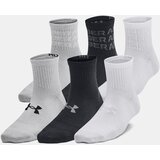 Under Armour Yth UA Essential 6pk Qtr-BLK Children's Socks - unisex u