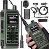  Aku. ročna prenosna radijska postaja LED LCD PMR VHF in UHF 1800mAh + slušalka Cene
