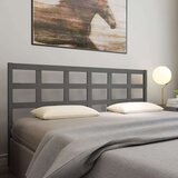  Uzglavlje za krevet sivo 205 5 x 4 x 100 cm od masivne borovine Cijene