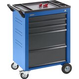eurokraft pro voziček za orodje, 5 predalov, z zaporo izvleka, vxšxg 930 x 630 x 410 mm, modra Cene