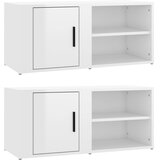TV ormarić 2 kom sjajni bijeli 80x31,5x36 cm konstruirano drvo | shoptok.hr