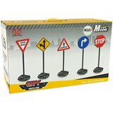 Veliki Velik set izobraževalnih prometnih znakov 82 cm - 5 znakov | Shoptok.si