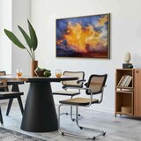  Slika - Beautiful Sunset - Clouds in Warm Shades 120x80 U prirodnom drvenom okviru | shoptok.hr