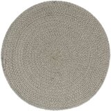  Podmetači 4 kom obični/sivi 38 cm okrugli pamučni | shoptok.hr