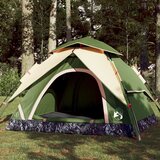  The Living Store Šotor za kampiranje za 3 osebe zelen za hitro postavitev - Šotor Za Kampiranje, (21456405) Cene