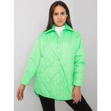 Fashion Hunters Zenya green women's quilted jacket Cene