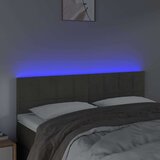  Posteljno vzglavje temno sivo 144x5x78/88 cm žamet, (20737572) | Shoptok.si