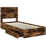  s od storage s ladicama Dimljeni hrast 90 x 200 cm | shoptok.hr