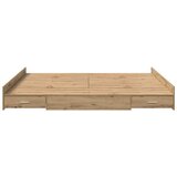 Krevet s ladicama s uzglavljem Umjetnički hrast 180 x 200 cm | Eponuda.com