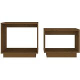  Uklapajući stolići za kavu 2 kom boja meda od masivne borovine | shoptok.hr