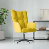  The Living Store Stol za sproščanje gorčično rumen žamet - Stol Za Sproščanje, (21485321) | Shoptok.si
