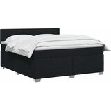  Boxspring krevet s madracem Crna 180 x 200 cm Tkanina | shoptok.hr
